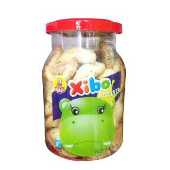 泰国进口 河马莉饺子造型饼干海苔味 办公休闲零食品110g